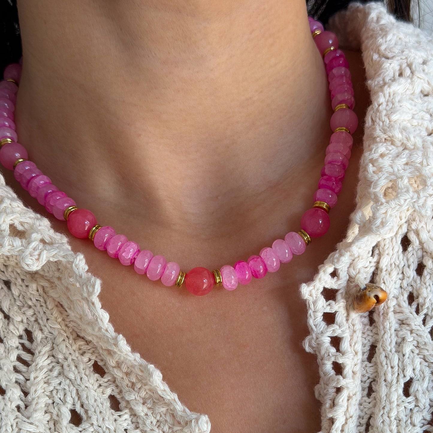 SUNSET SORBET BEADED NECKLACE