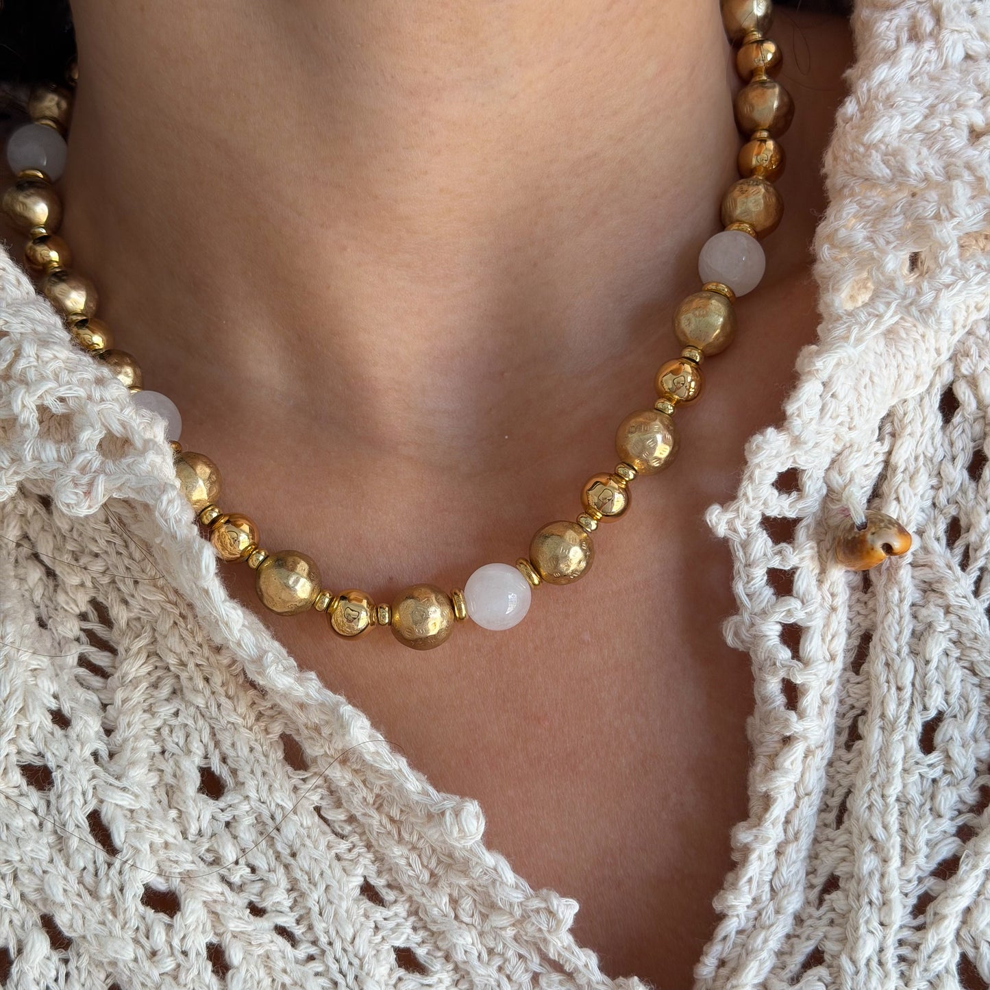 GOLDEN HOUR BEADED NECKLACE