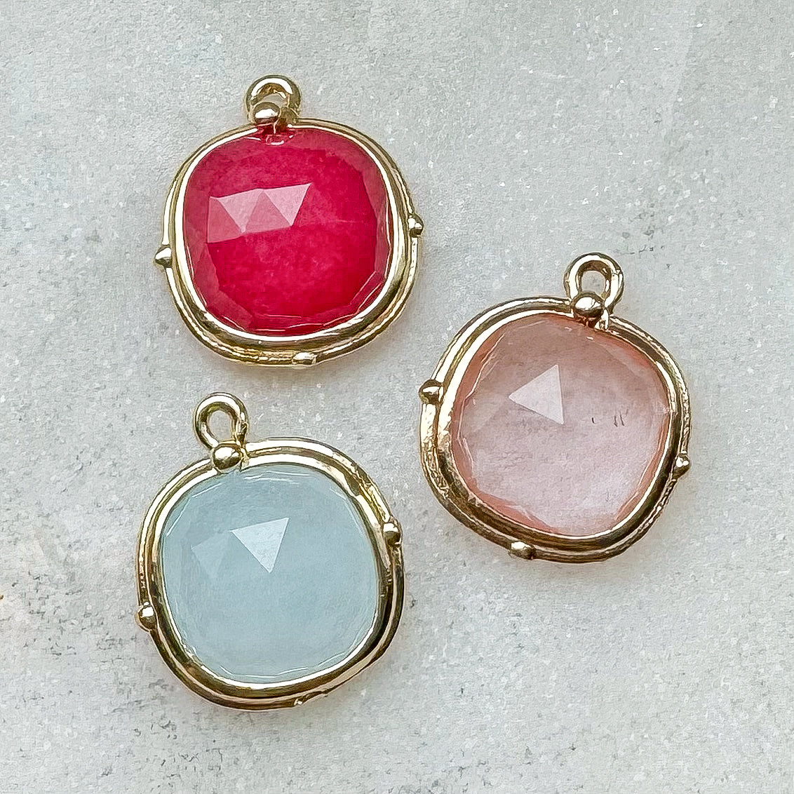 SQUARE GEM CHARM