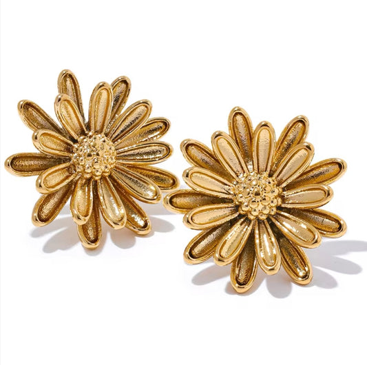 FLOWER STUD EARRINGS