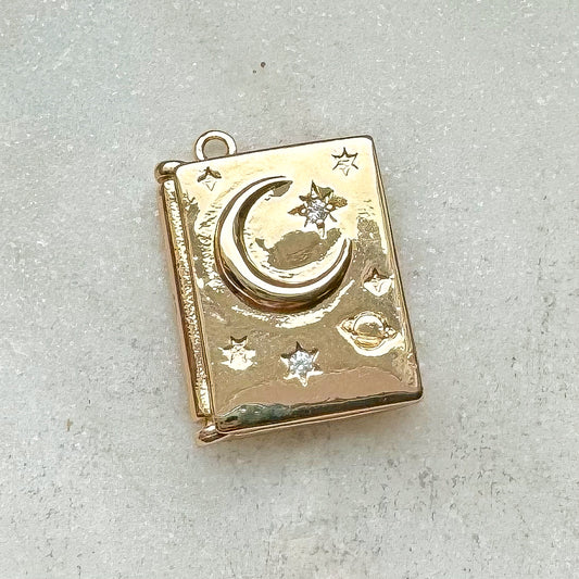 MOON LOCKET CHARM