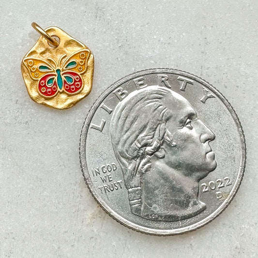 BUTTERFLY COIN CHARM