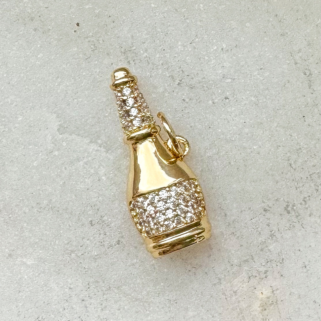 CHAMPAGNE BOTTLE CHARM