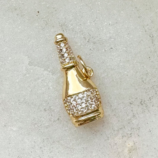 CHAMPAGNE BOTTLE CHARM