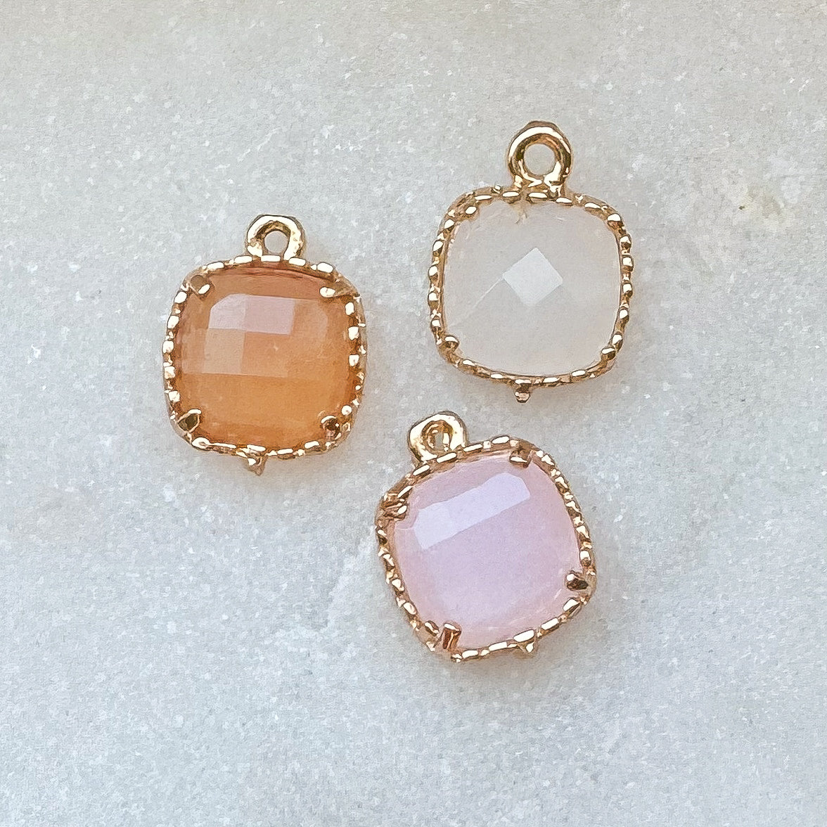 SQUARE GEM CHARM