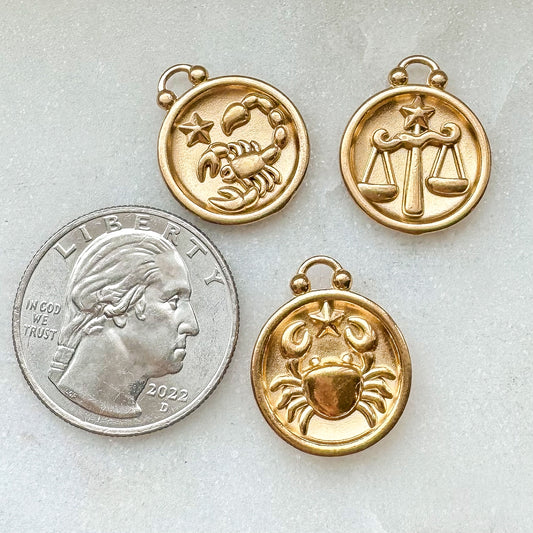 COIN ZODIAC CHARM