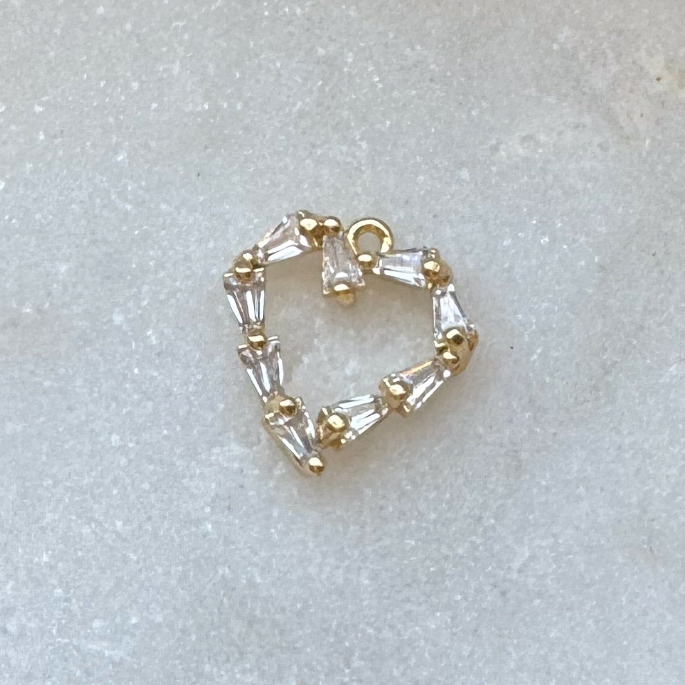 CZ HEART CHARM