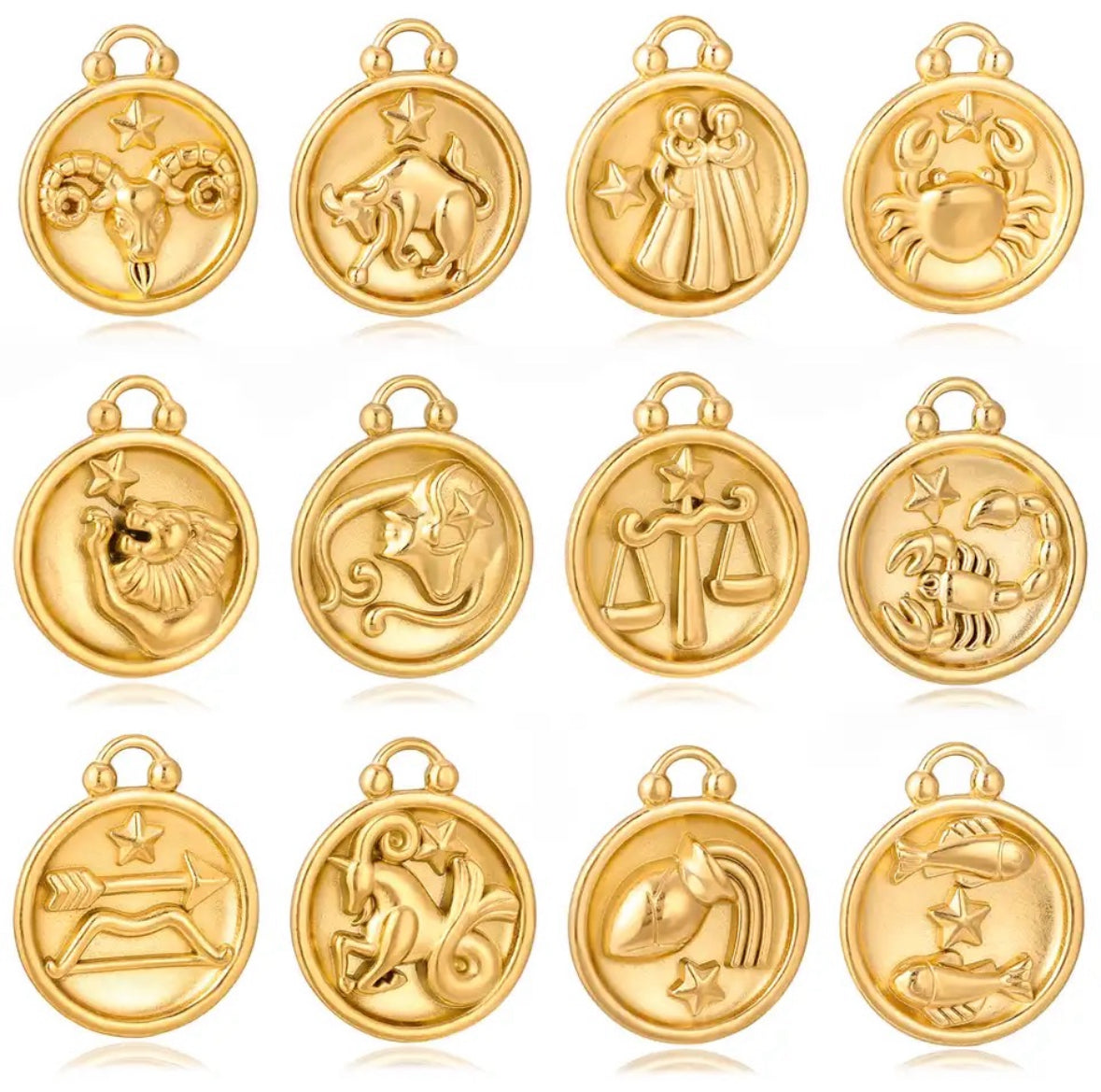 COIN ZODIAC CHARM