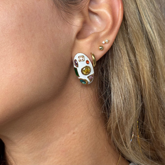 SHE'S A GEM STUD EARRINGS