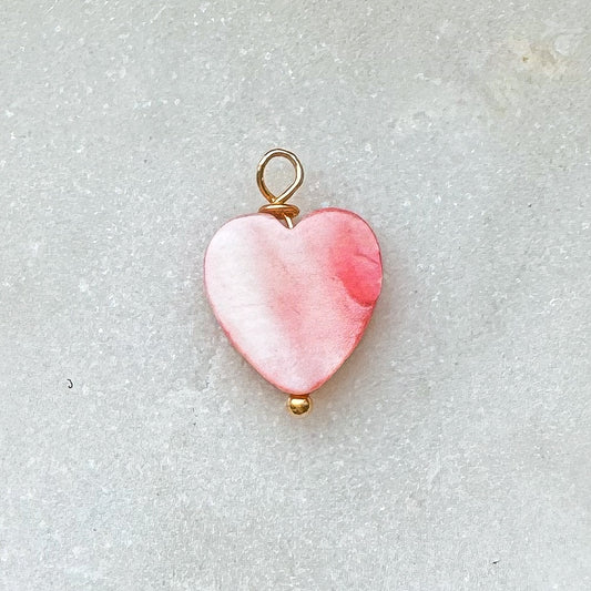 SHELL HEART CHARM