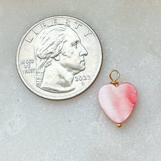 SHELL HEART CHARM