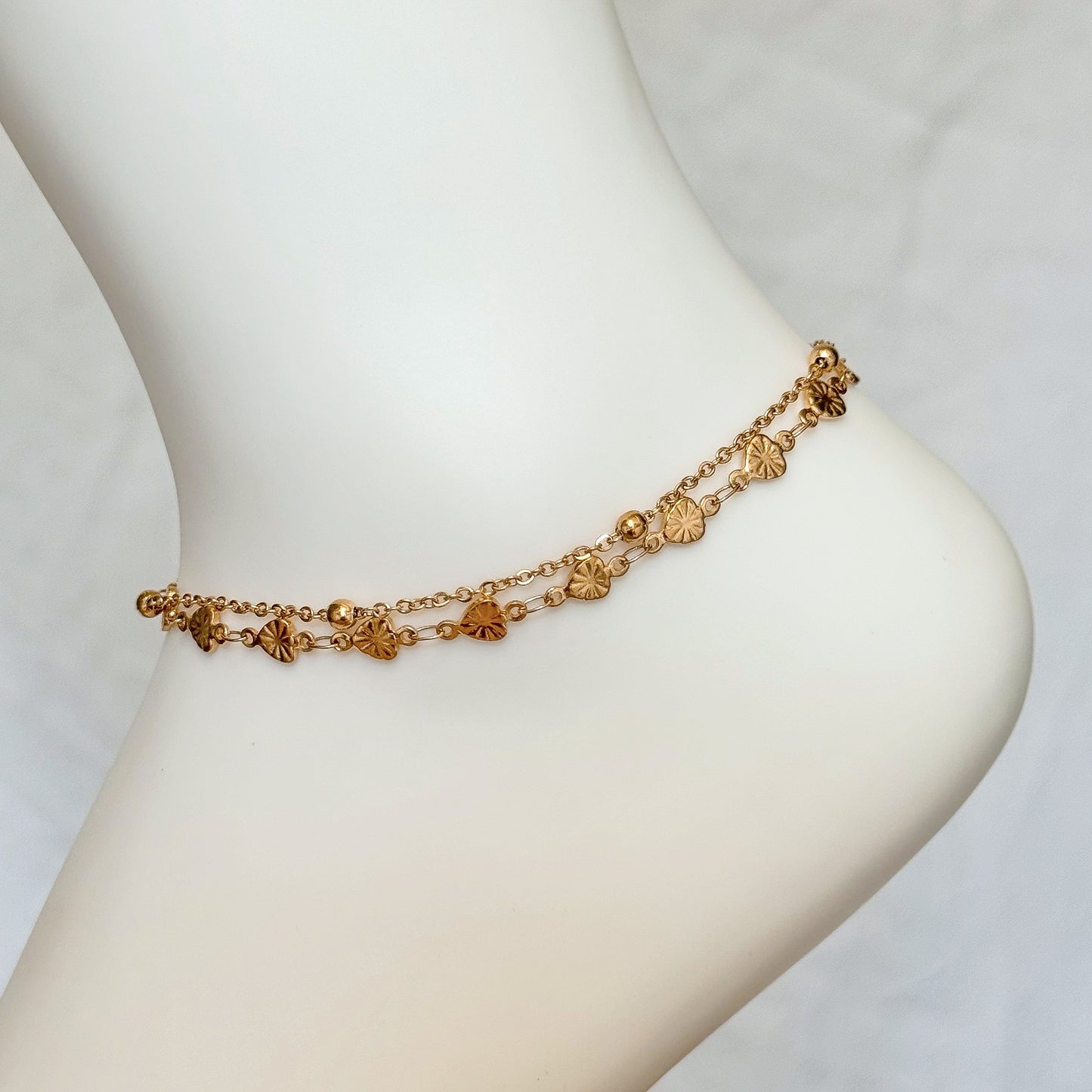 SUN BURST DOUBLE ANKLET