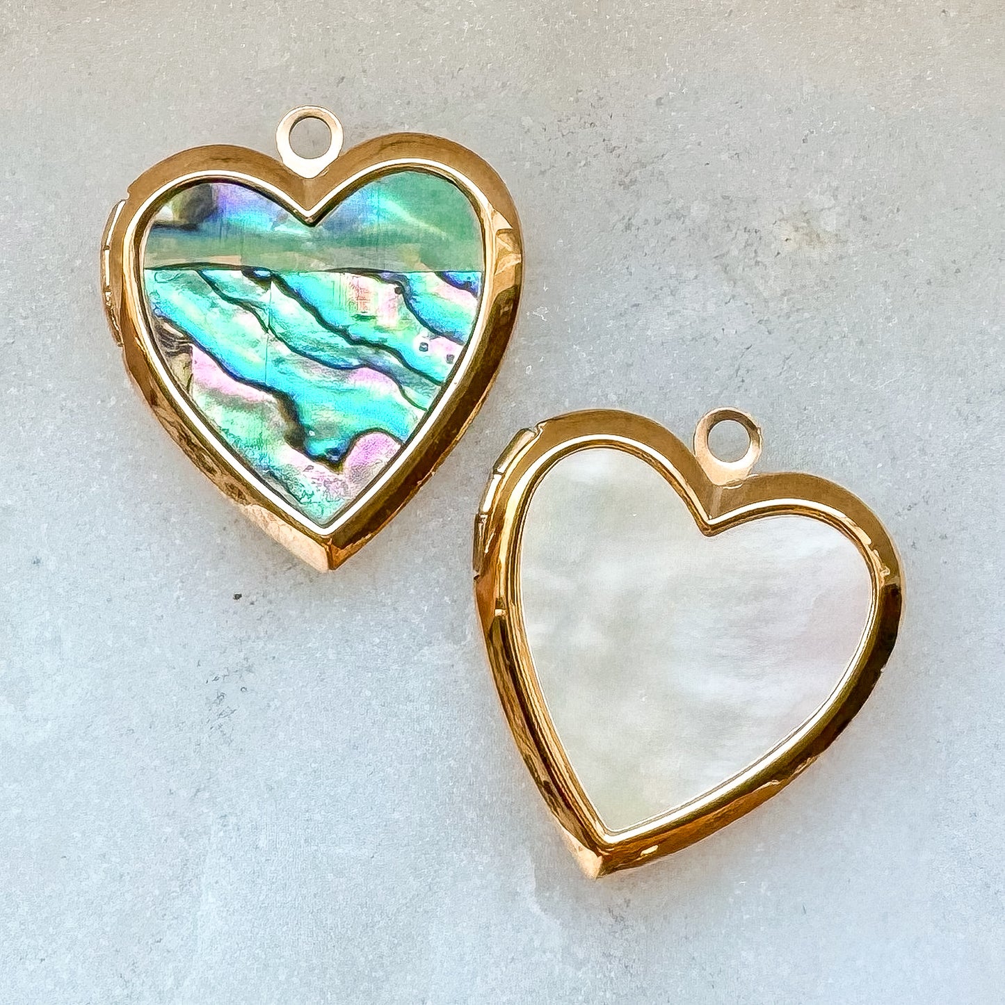 PEARL HEART LOCKET CHARM