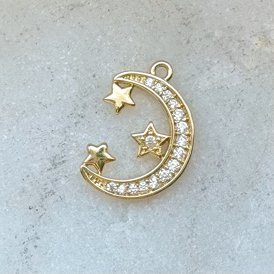 MOON + STARS CHARM