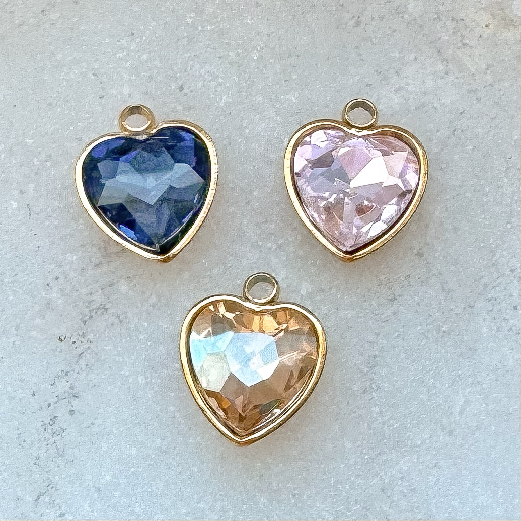 GEM HEART CHARM