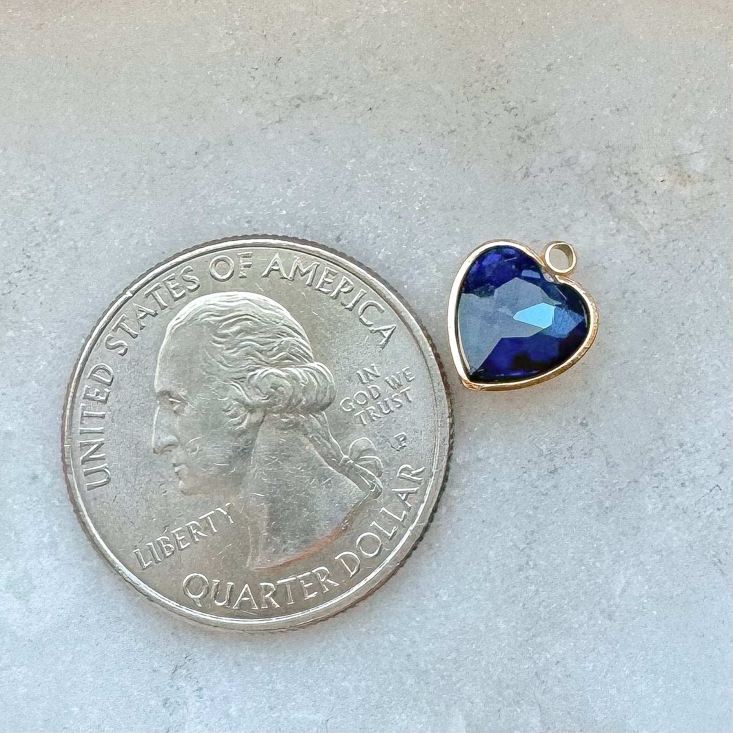 GEM HEART CHARM