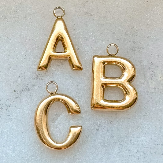 GOLD INITIAL CHARM