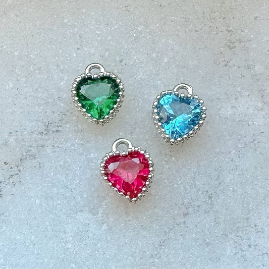 CZ HEART CHARM