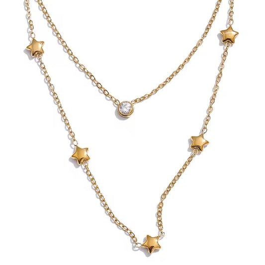 THE STARS WHO LISTEN LAYERED NECKLACE