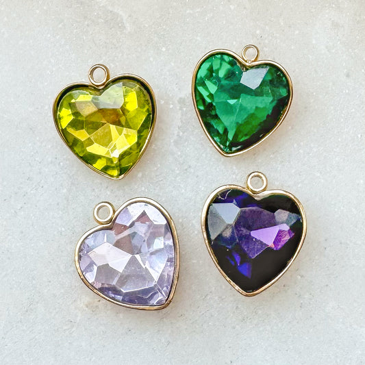 JEWEL HEART CHARM