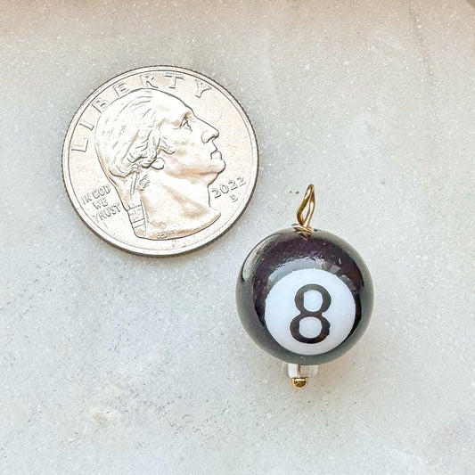 EIGHT BALL CHARM