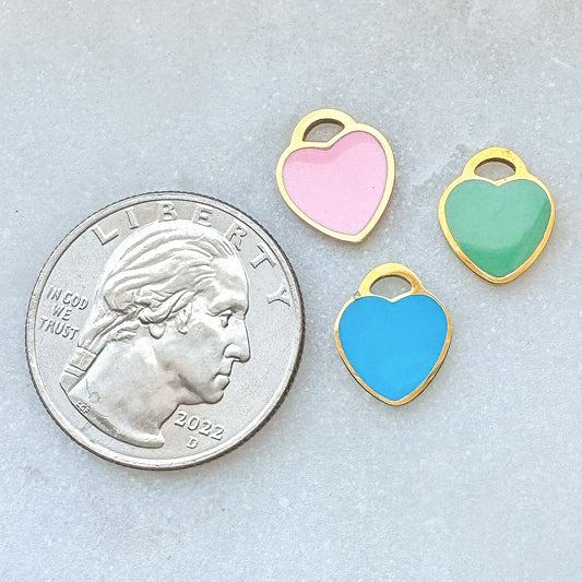 COLORFUL HEART CHARM