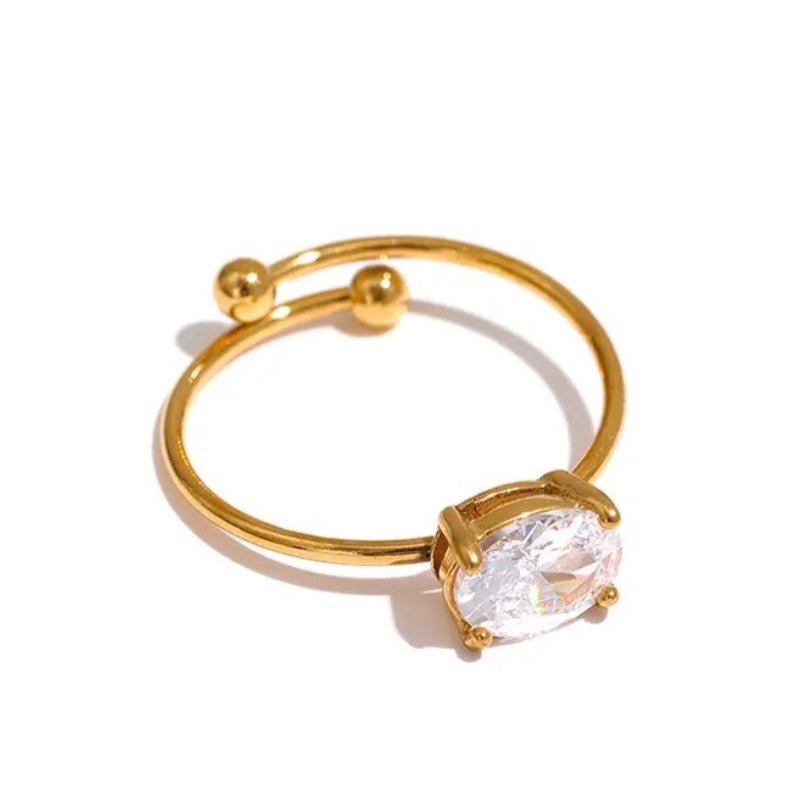 OVAL CZ RING