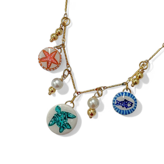OCEAN CHARM NECKLACE