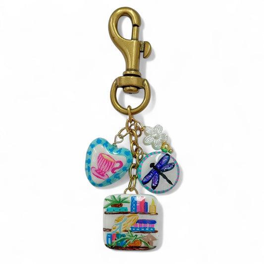 DRAGONFLY INN PURSE CHARM