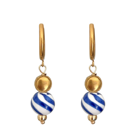 COASTAL SWIRL HOOP EARRINGS