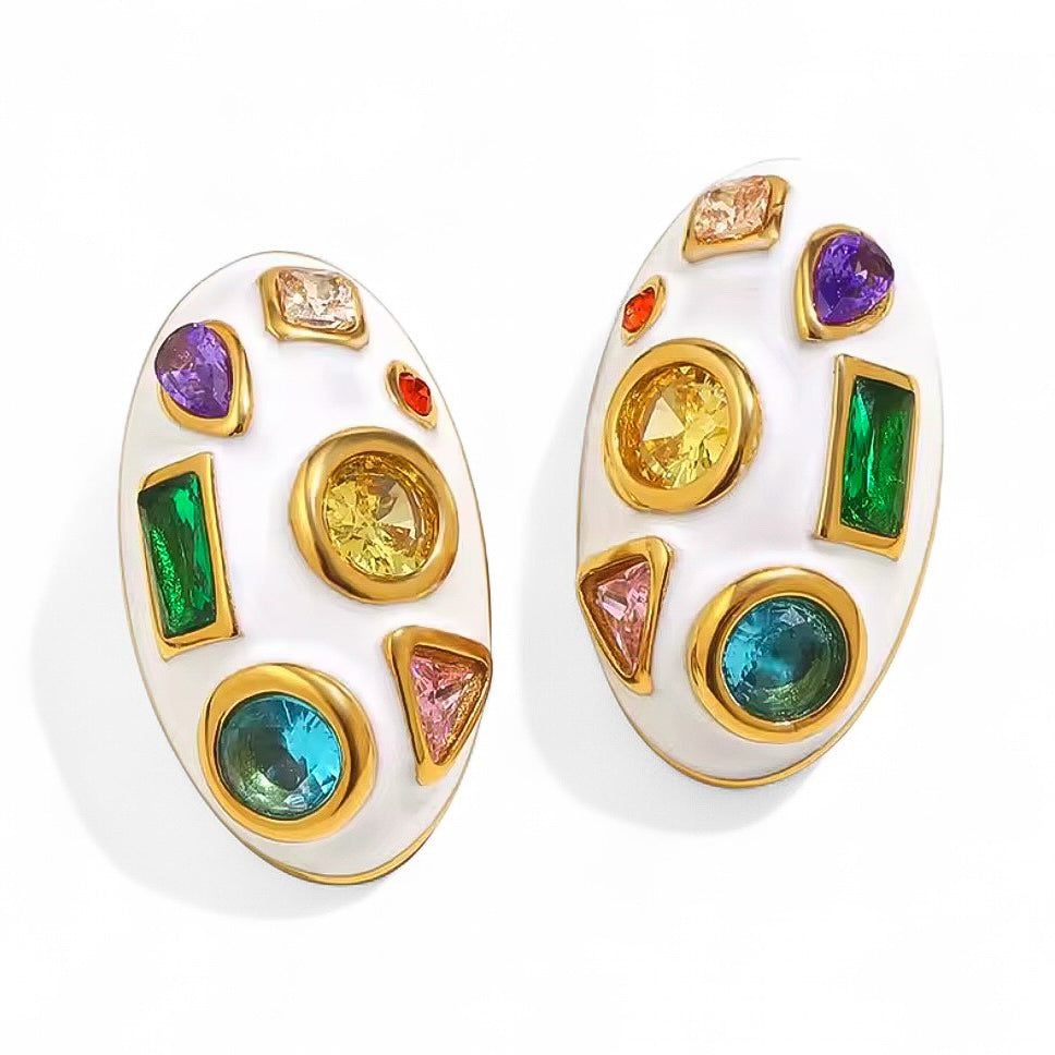 SHE'S A GEM STUD EARRINGS
