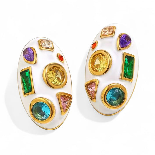 SHE'S A GEM STUD EARRINGS