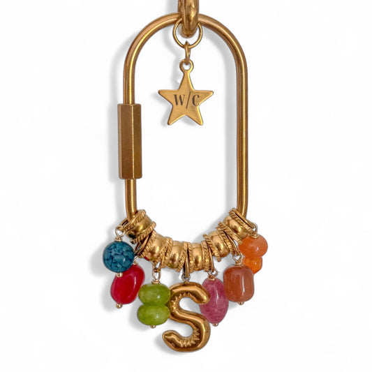 INITIAL PURSE CHARM