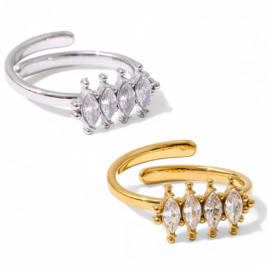 SHIMMER ADJUSTABLE RING