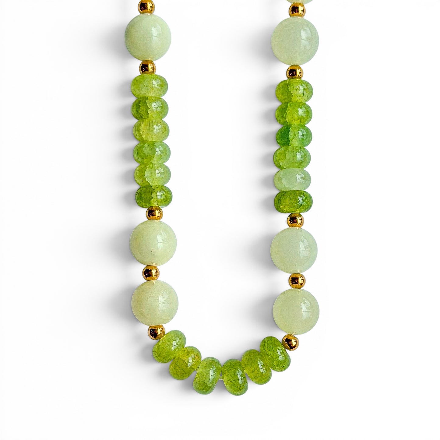 LIME SPRITZ BEADED NECKLACE