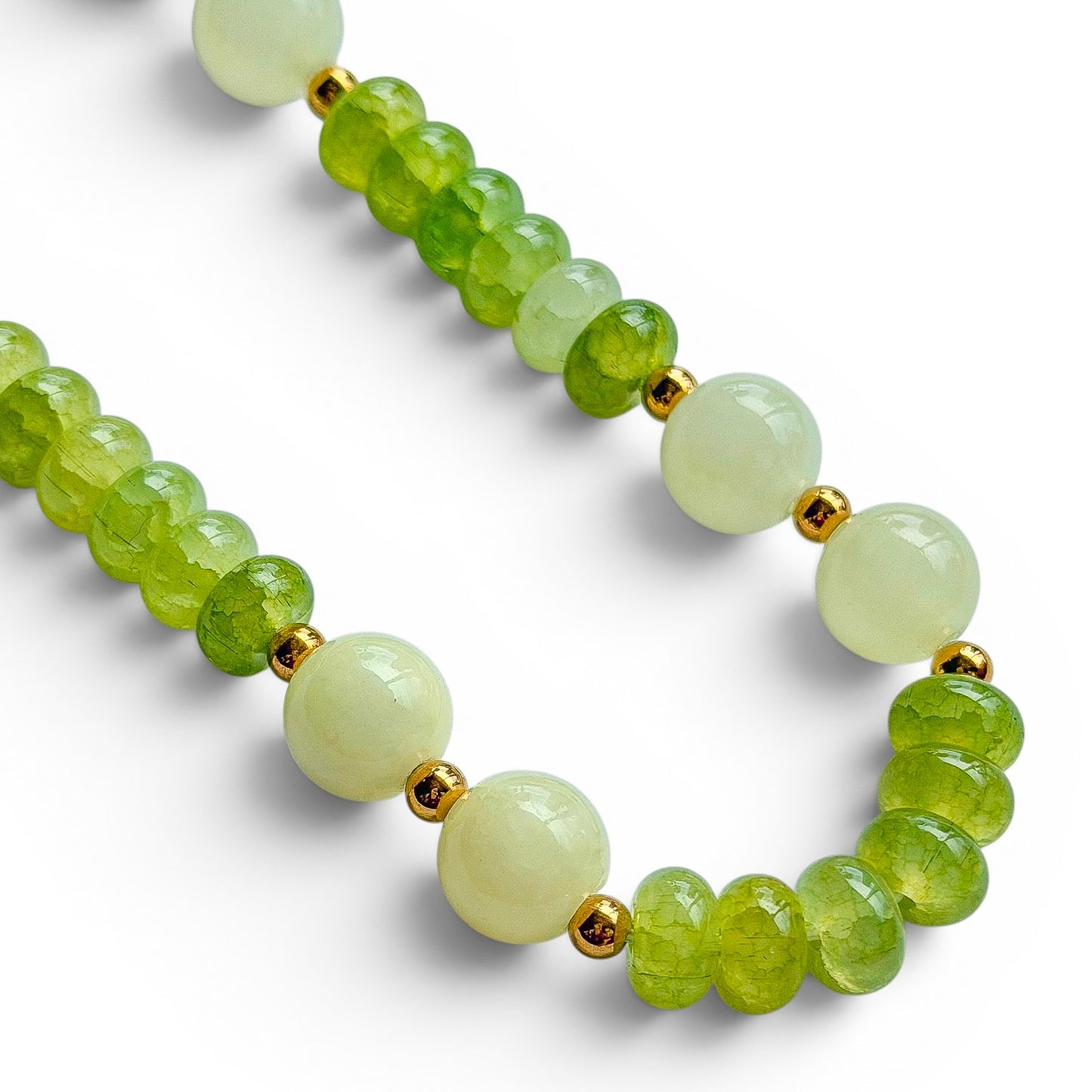 LIME SPRITZ BEADED NECKLACE