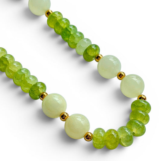 LIME SPRITZ BEADED NECKLACE