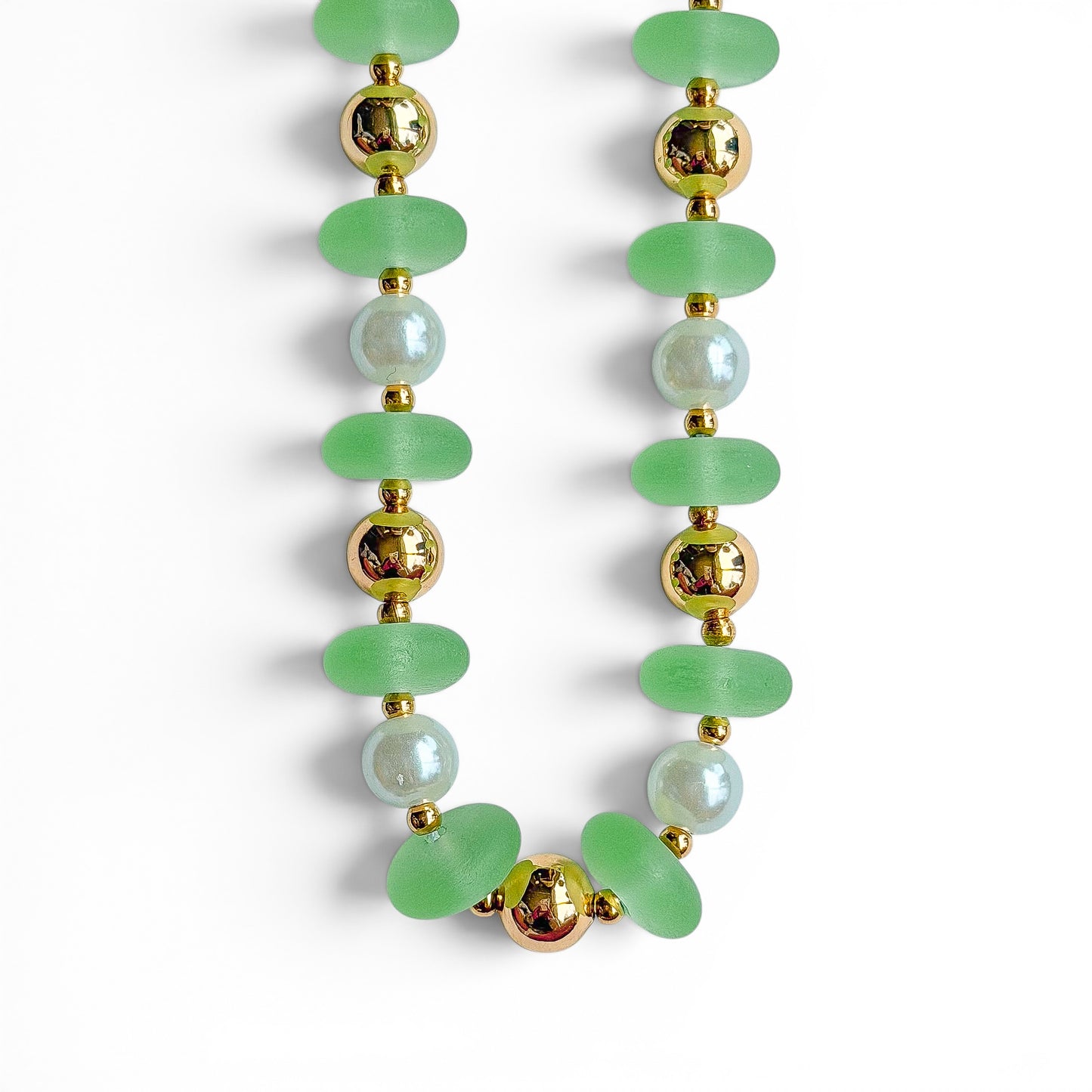 KIWI BEADED NECKLACE