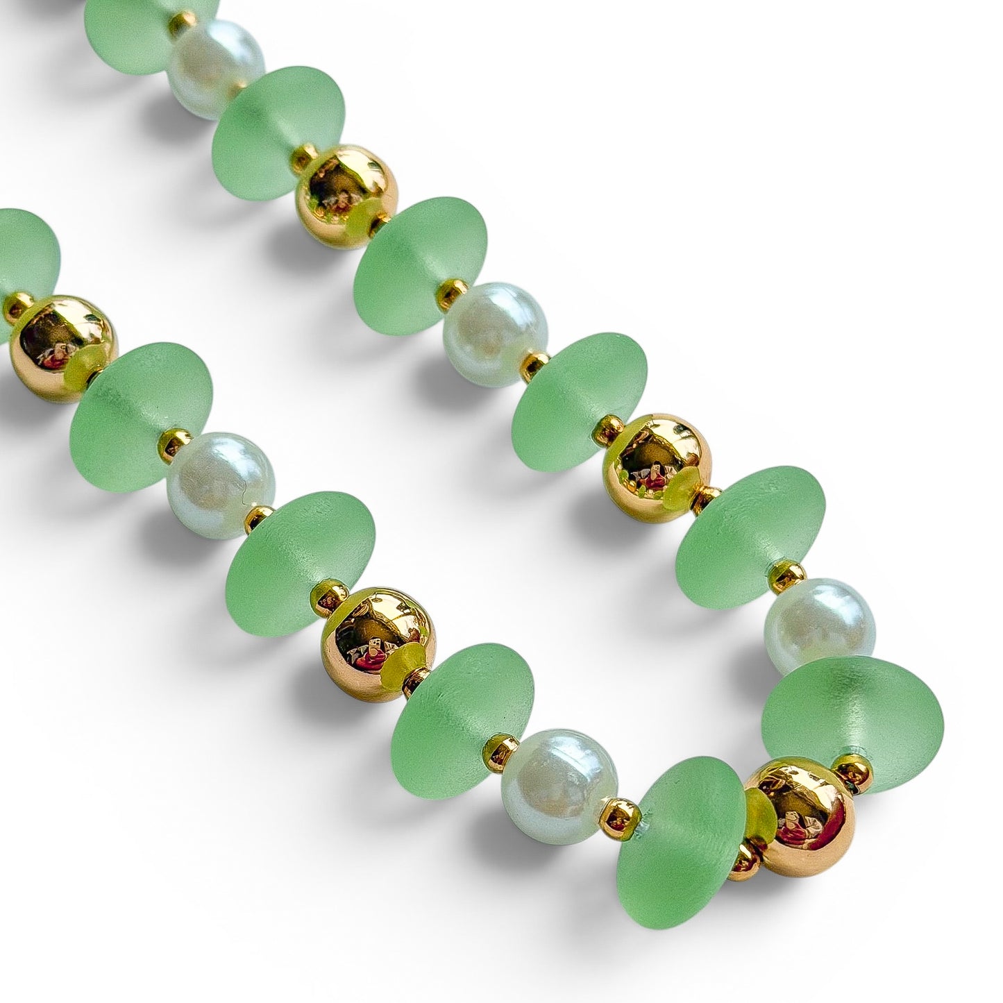 KIWI BEADED NECKLACE