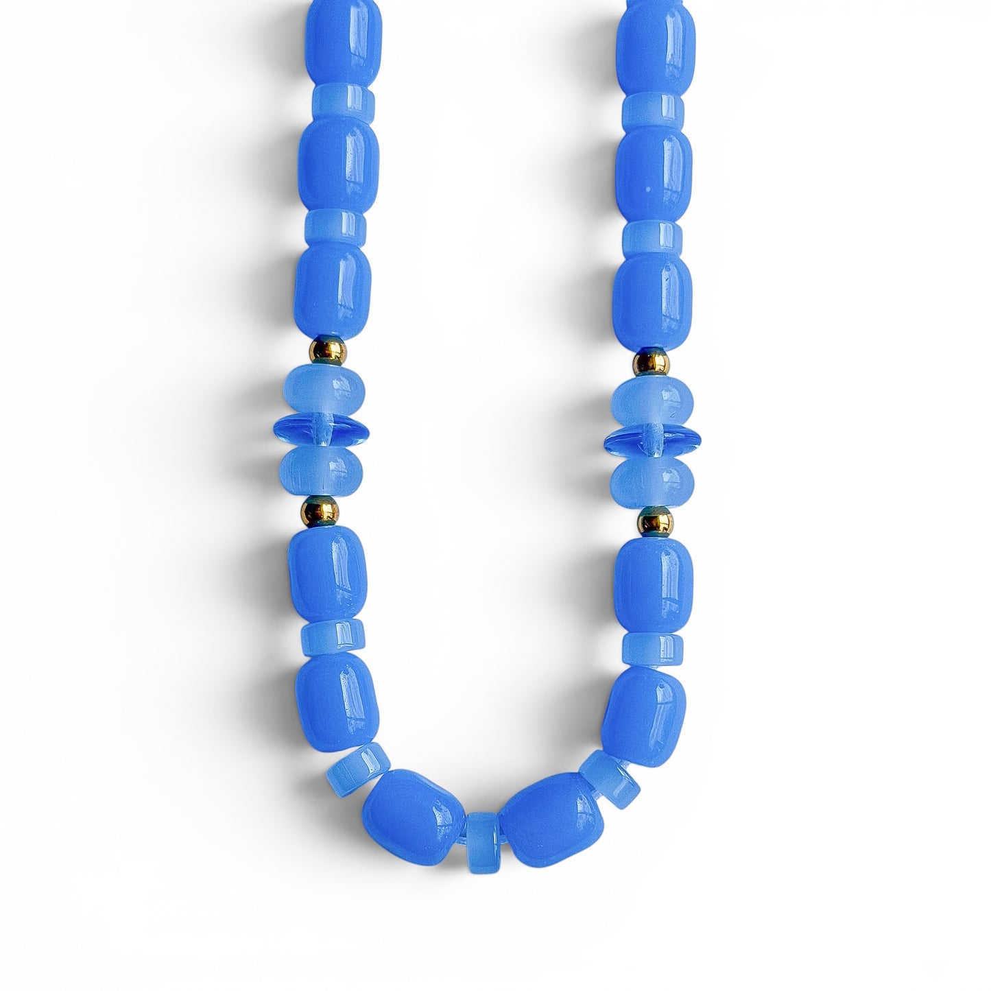 BLUE RASPBERRY BEADED NECKLACE