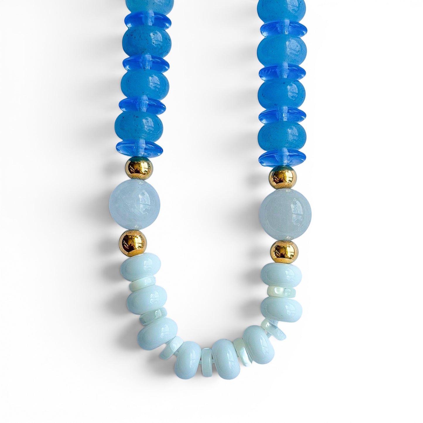 WHITECAPS BEADED NECKLACE