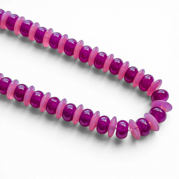 SWEET PLUM BEADED NECKLACE
