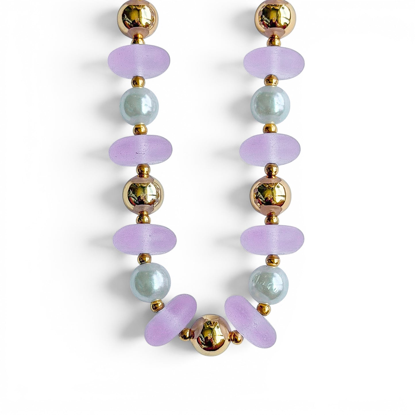 LAVENDER BEADED NECKLACE