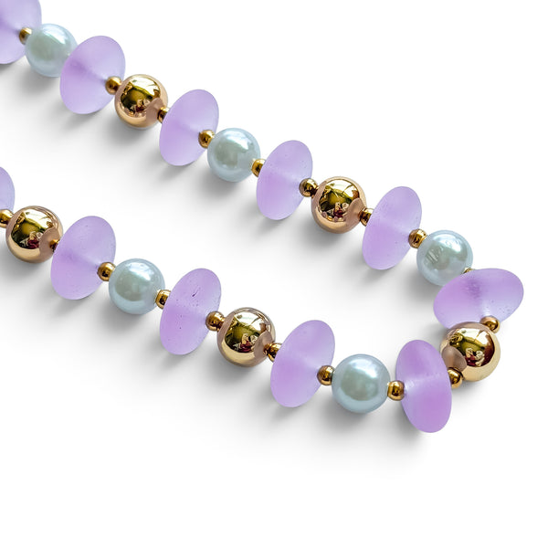 LAVENDER BEADED NECKLACE