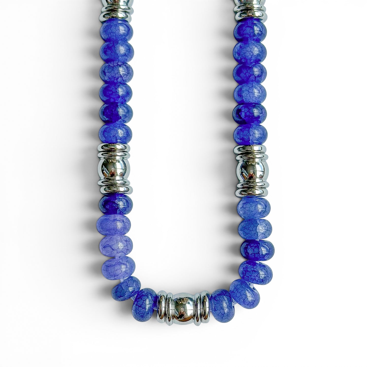SILVER LINING BEADED NECKLACE