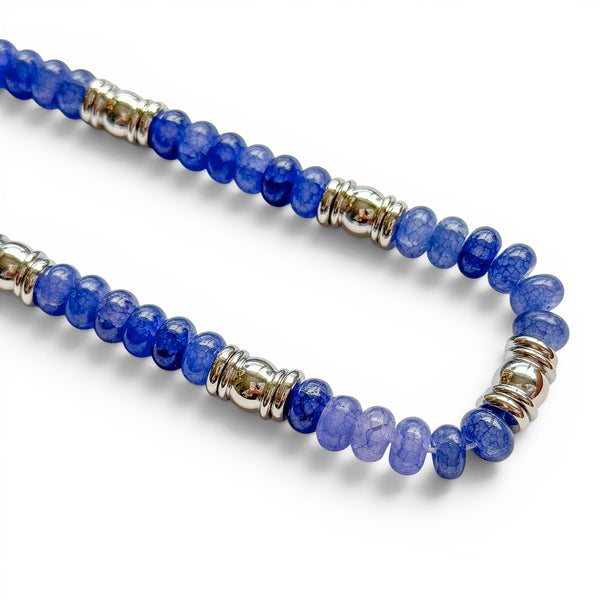 SILVER LINING BEADED NECKLACE