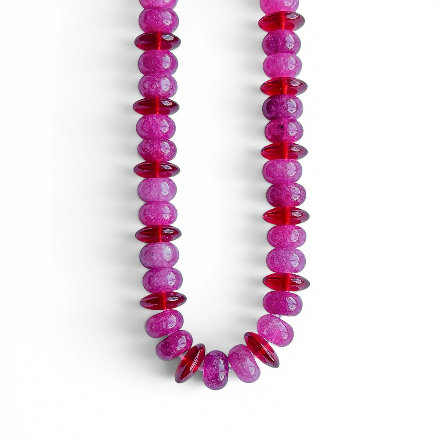 CHERRY COLA BEADED NECKLACE