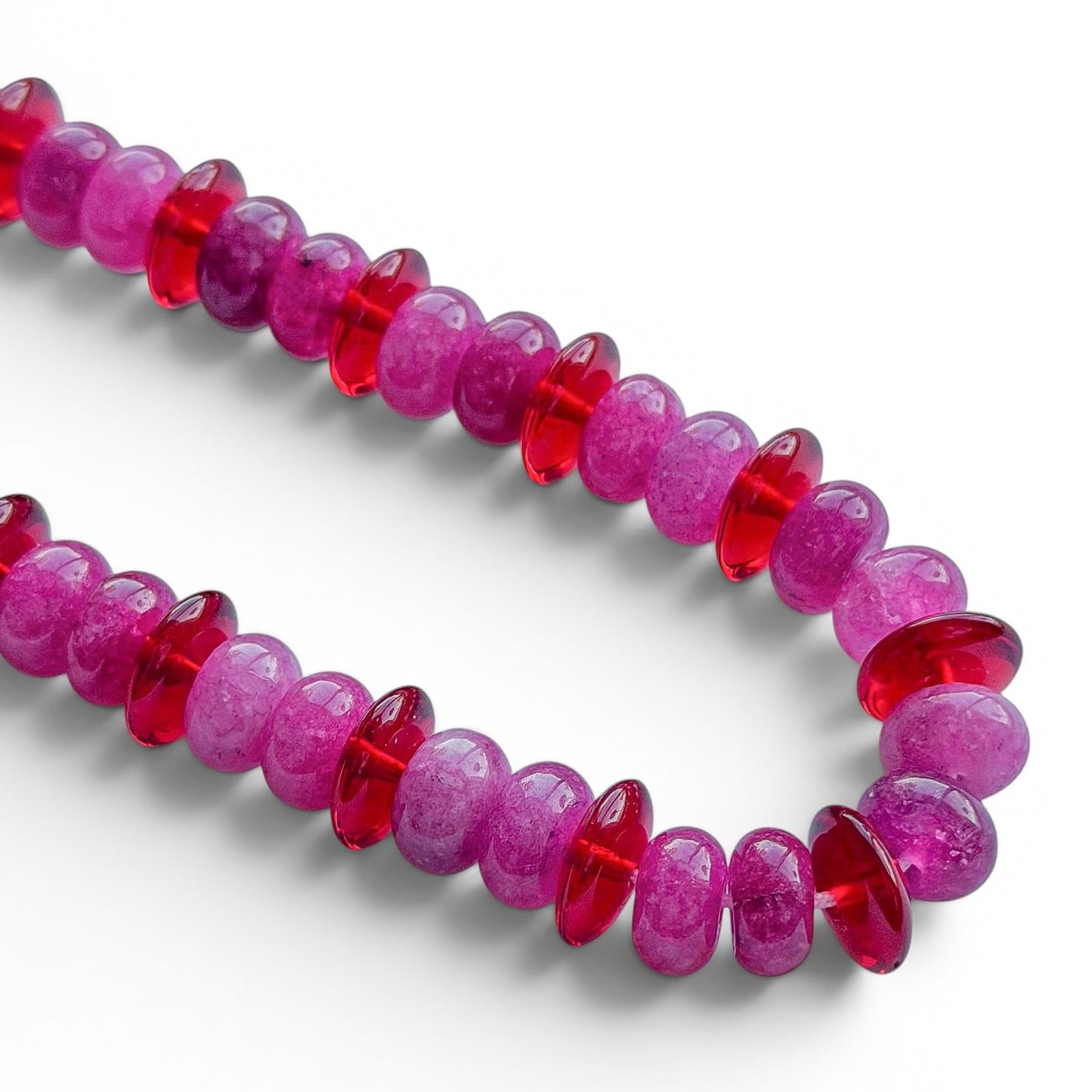 CHERRY COLA BEADED NECKLACE