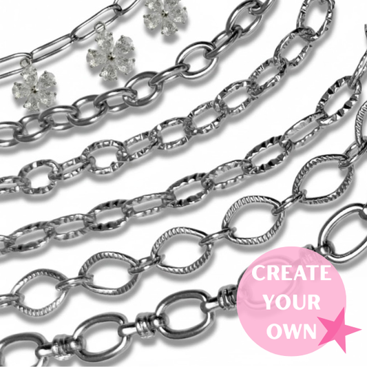 MID LINKED CHARM NECKLACE