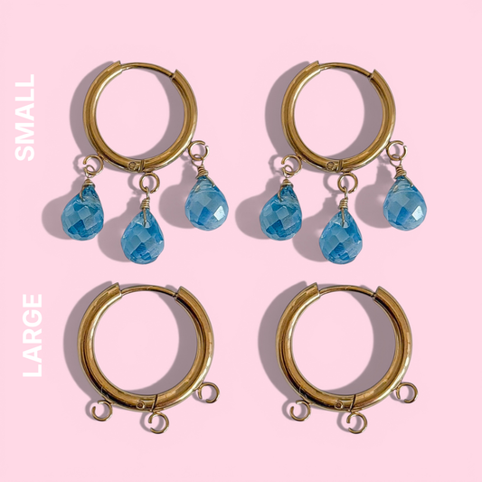 3 LAYER CHARM EARRINGS